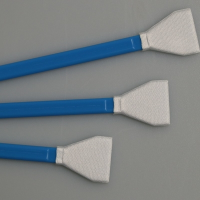 Kelas 100 Cleanroom V Bentuk Penyeka Sensor Kamera Microfiber Rajutan