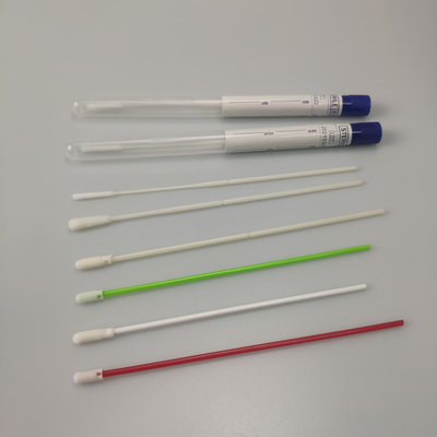 Cotton Rayon Head Specimen Collection Swab Dengan Sampel Oral Tube Femal