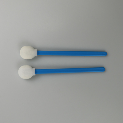 Lollipop Round Sponge Head Disposable Lint Free Swab Blue Stick