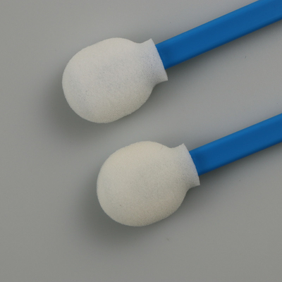 Lollipop Round Sponge Head Disposable Lint Free Swab Blue Stick