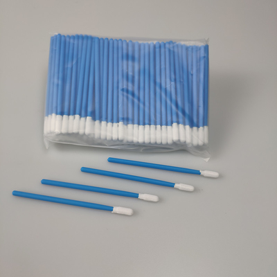 Round Head Dacron Tipped Swab 70mm Untuk Pembersihan Elektronik