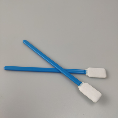 Square Flat Head 125mm Lint Free Dacron Swab Dengan PP Stick