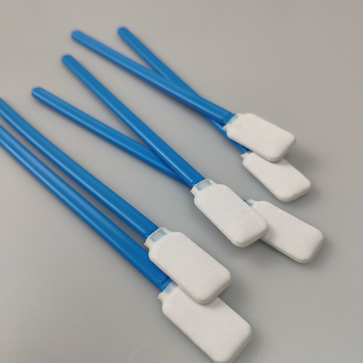 Square Flat Head 125mm Lint Free Dacron Swab Dengan PP Stick