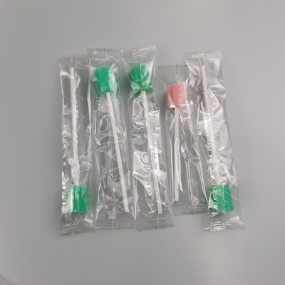Hexagon Sponge Tip Disposable Steril Swab OEM Untuk Pembersihan Mulut