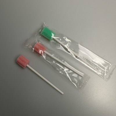 Tanpa DOP Disposable Steril Foam Tipped Oral Cleaning Swab