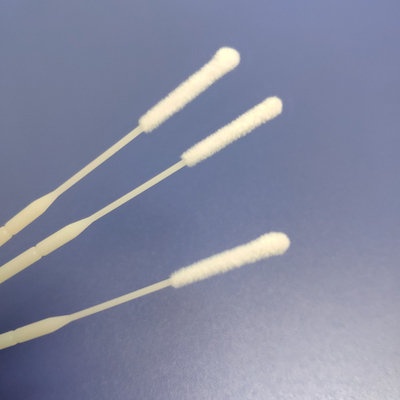 Sample Collection Steril Swab Nylon Flocked Head Untuk Nasal Oral Throat