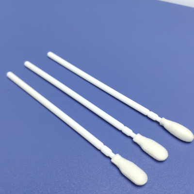 Tanpa Fluoresensi 10cm Busa Tip Oral Koleksi Swab