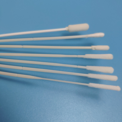 15cm Nylon Flocked Swab Steril Sekali Pakai Dengan ABS Stick Nasal Swab