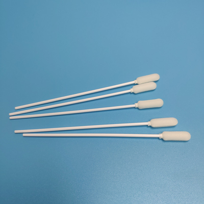 PP Stick Foam Sponge Head Disposable Sampling Swab Warna Putih