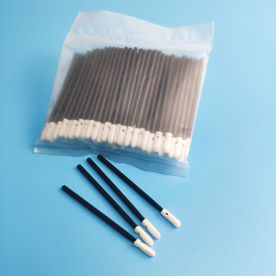 PP Tongkat Disposable Foam Tipped Cleaning Swab Panjang 70mm