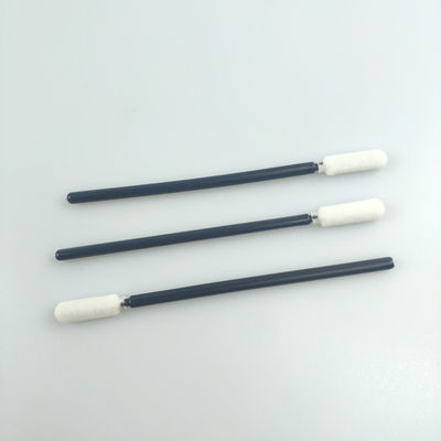 TX710 Cleanroom Swab dengan Panjang 110mm 100PCS Hitam Putih Open Cell Sponge Foam Tip Swabs bebas debu