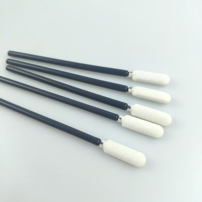 TX710 Cleanroom Swab dengan Panjang 110mm 100PCS Hitam Putih Open Cell Sponge Foam Tip Swabs bebas debu