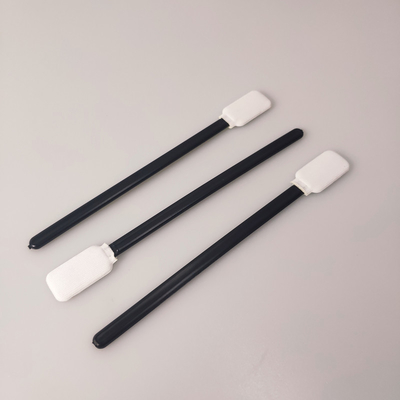 Black Handle PP Stick Square Head Cleaning Swab Untuk Elektronik