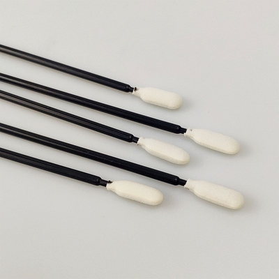 Swab busa pegangan panjang Biru / Hijau / Hitam Swab ujung busa dengan pegangan panjang 165mm
