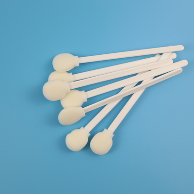 125mm Panjang Medis Oral Sponge Swab Stick dengan struktur sel terbuka
