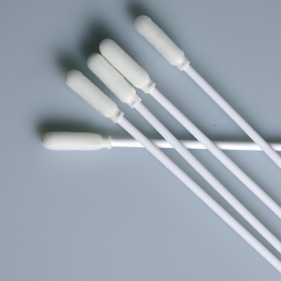 Bebas Debu Putaran Sel Opne Spons Putih PP Tongkat Cairan Oral Swab
