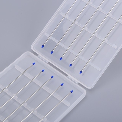 70mm Metal Stick Blue Pointed Adhesive Silicone Q Tip