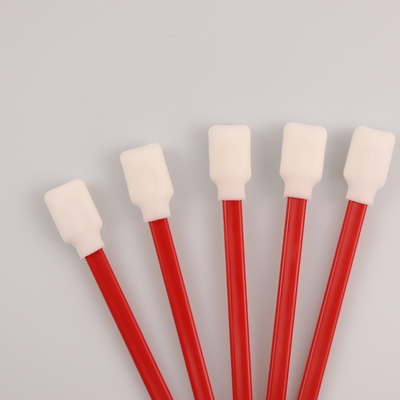 125mm Pp Stick Cotton Nonwoven Foam Tip Swab Dengan Tongkat PP