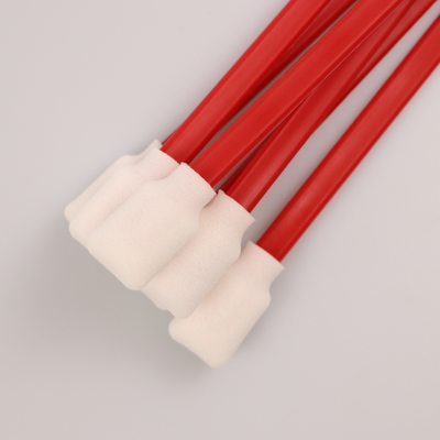 125mm Pp Stick Cotton Nonwoven Foam Tip Swab Dengan Tongkat PP
