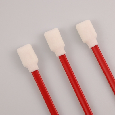 125mm Pp Stick Cotton Nonwoven Foam Tip Swab Dengan Tongkat PP