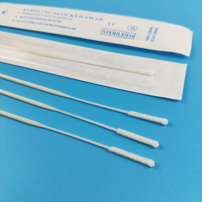 15cm Nylon Flocked Nasal Sample Cdc Nasopharyngeal Swab ABS Stick Steril