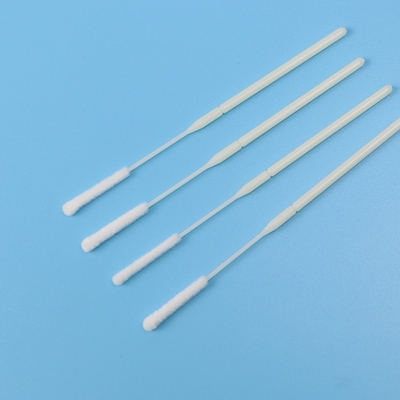 10 cm EO Steirle Flocked Nylon Nasal Specimen Collection Swab Dengan ABS Stick