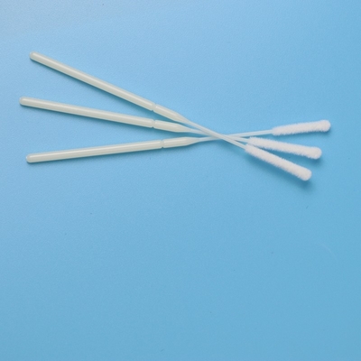 10 cm EO Steirle Flocked Nylon Nasal Specimen Collection Swab Dengan ABS Stick