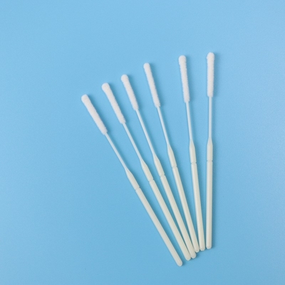 10 cm EO Steirle Flocked Nylon Nasal Specimen Collection Swab Dengan ABS Stick