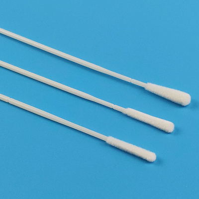 15cm EO Steril Flocked Nylon Nasal Koleksi Spesimen Swab Dengan Breaking Point