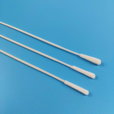 15cm EO Steril Flocked Nylon Nasal Koleksi Spesimen Swab Dengan Breaking Point
