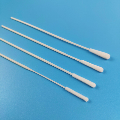 15cm EO Steril Flocked Nylon Nasal Koleksi Spesimen Swab Dengan Breaking Point