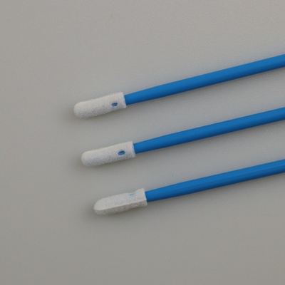 3.2mm Mini Round Head Cleanroom Foam Swab Dengan Kepala Ganda Untuk Pembersihan Slot