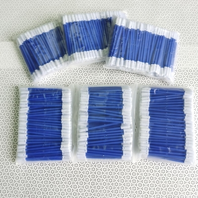 3.2mm Mini Round Head Cleanroom Foam Swab Dengan Kepala Ganda Untuk Pembersihan Slot