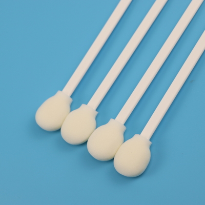 White PP Stick Round Foam Tip TOC Koleksi Spesimen Nasofaringeal