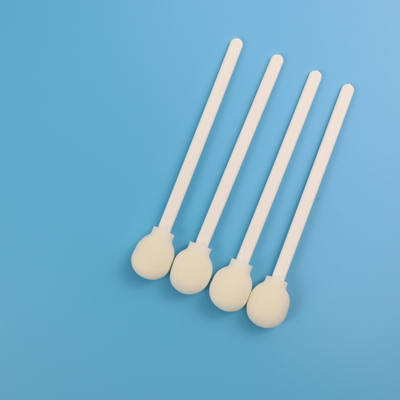 White PP Stick Round Foam Tip TOC Koleksi Spesimen Nasofaringeal