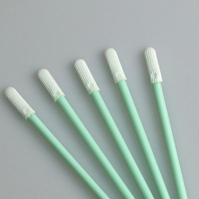 70mm Double Knitted Flat Mini Head Polyester Swab Aplikator Dengan Tongkat PP