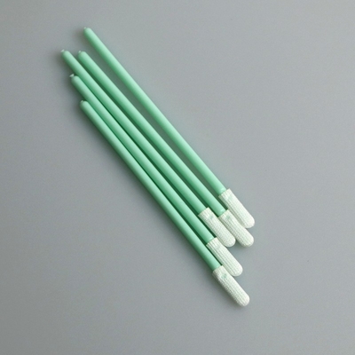 70mm Double Knitted Flat Mini Head Polyester Swab Aplikator Dengan Tongkat PP