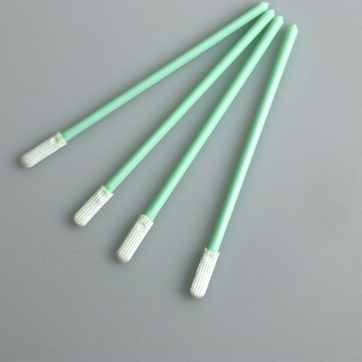 70mm Double Knitted Flat Mini Head Polyester Swab Aplikator Dengan Tongkat PP