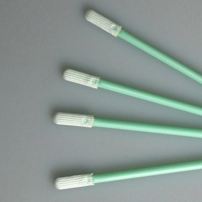 70mm Double Knitted Flat Mini Head Polyester Swab Aplikator Dengan Tongkat PP