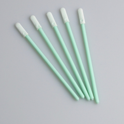 70mm Double Knitted Flat Mini Head Polyester Swab Aplikator Dengan Tongkat PP