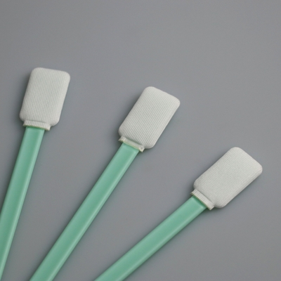 PP Stick Rajutan Rectangle Spun Polyester Swab Untuk Koleksi Spesimen TOC