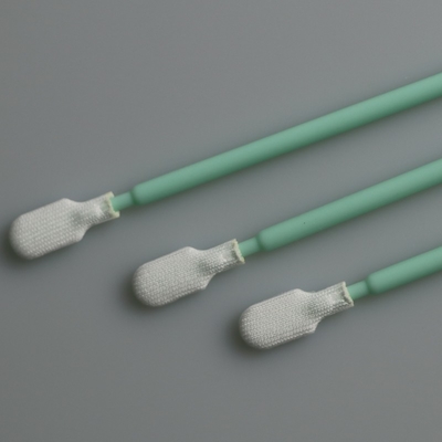 165mm Long Handle Cleanroom Polyester Swab Untuk Pembersihan Industri