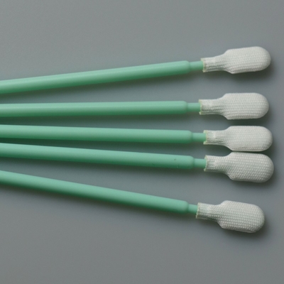 165mm Long Handle Cleanroom Polyester Swab Untuk Pembersihan Industri