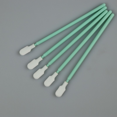165mm Long Handle Cleanroom Polyester Swab Untuk Pembersihan Industri