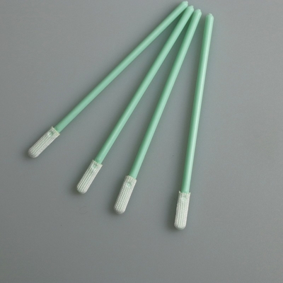 Pembersih Elektronik 70mm Double Layer Polyester Swab Dengan Tongkat PP