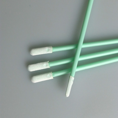 Pembersih Elektronik 70mm Double Layer Polyester Swab Dengan Tongkat PP