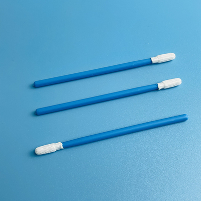 3.8mm Mini Round Head Slots Polyester Cleaning Swab Untuk Cleanroom
