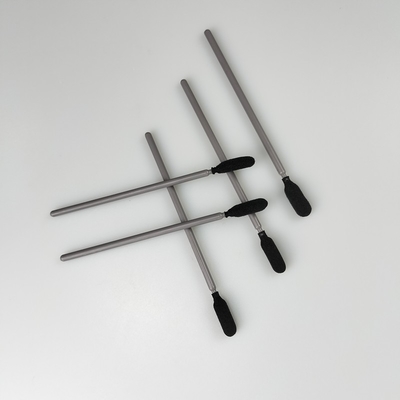 Abu-abu PP Stick Industrial Black Foam Tip Swab Bebas Debu