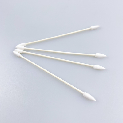 3MM Double Pointy Tipped Swab Dengan Kertas Tongkat Kapas Murni