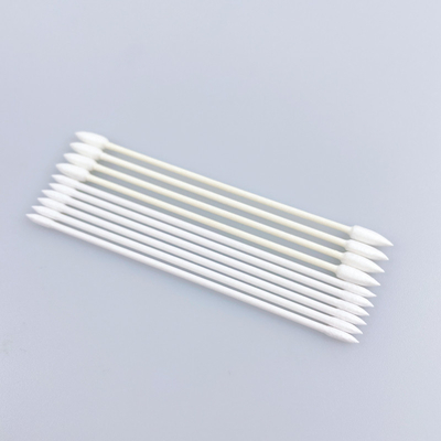 Cleanroom Industrial Double Pointed Cotton Swab Bebas Debu